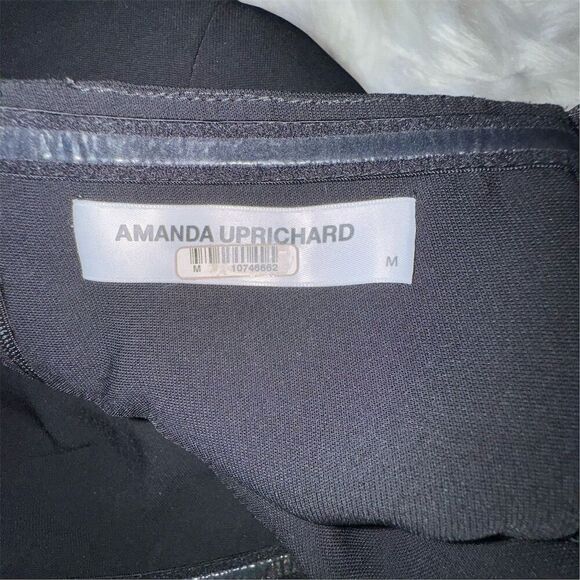 Amanda Uprichard Dream Diamante Strap Mini Party Dress Size M Black Homecoming - Picture 13 of 16